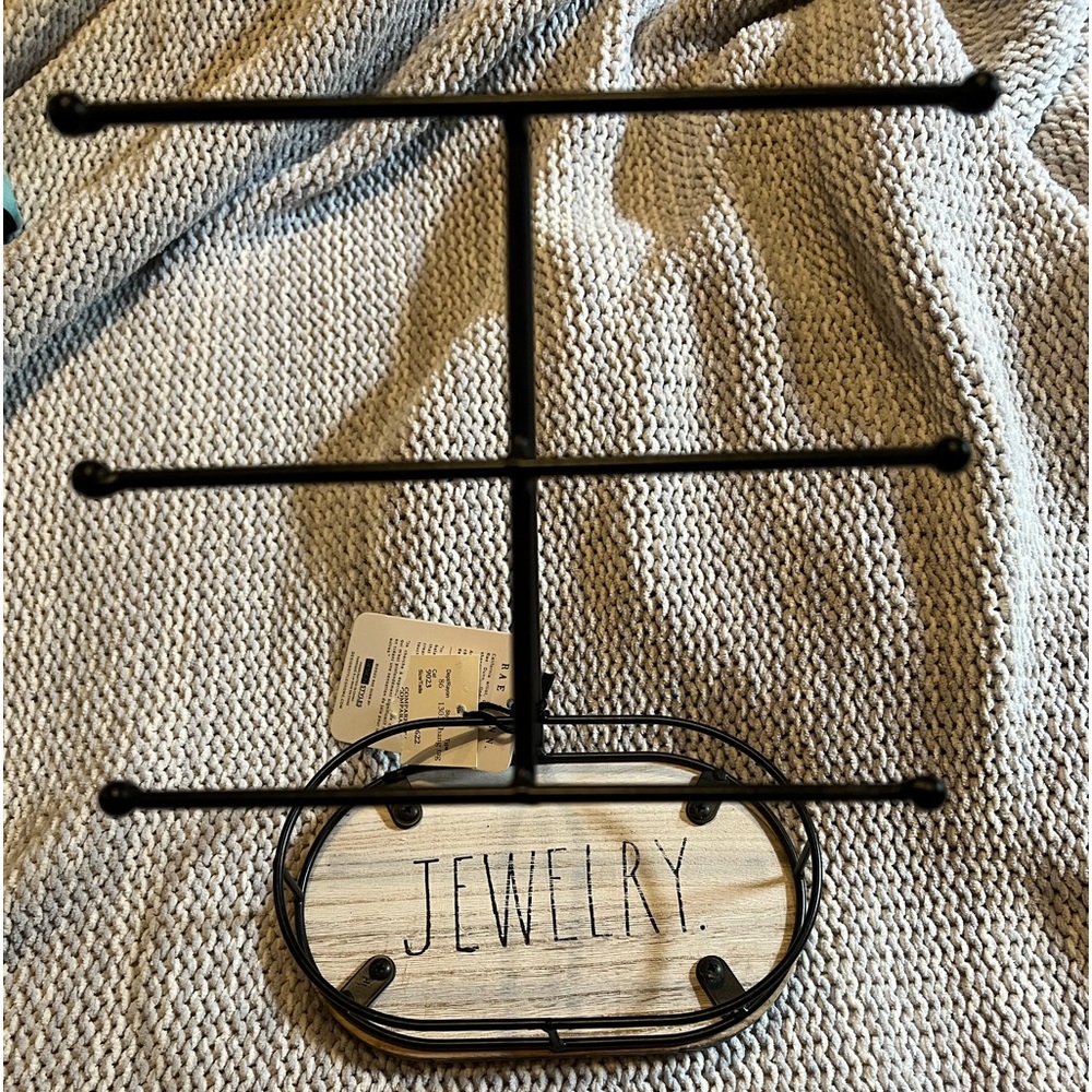 Rae Dunn Black Jewelry Stand